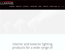 Tablet Screenshot of luminis.com